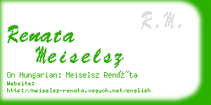 renata meiselsz business card